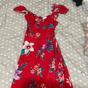 Old Navy Red Summer Dress